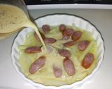 簡単♬じゃが芋＆ソーセージのキッシュ風作り方3写真