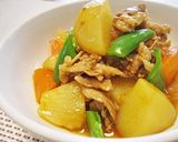 麻婆ソースで中華風肉じゃが作り方4写真