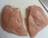 ジューシー！鶏胸肉の生姜照り焼き作り方1写真