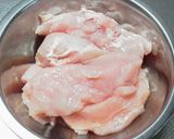 簡単！むね肉のヨーグルトチキンカレー風味作り方1写真