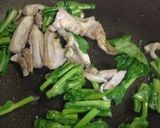 菜の花と鶏肉のスパゲティー作り方3写真