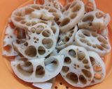 シャキプリ♪エビと根菜の明太子和え作り方1写真