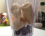 バナナとブルーベリーのふんわりシェイク作り方1写真