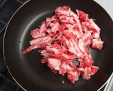 麺つゆで♪釜揚げ風肉うどん⁂温玉のせ作り方2写真