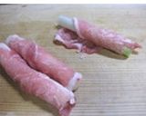 長葱の豚肉巻きを塩麹で味付け作り方2写真