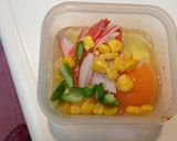 お弁当に✿カニカマアスパラコーンの卵焼き作り方3写真