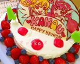 プリキュア♡デコチョコケーキ♡誕生日作り方16写真