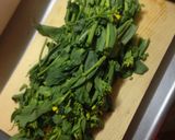 菜の花とコンビーフ炒め、『こんなの』ｗ作り方1写真