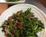 菜の花とコンビーフ炒め、『こんなの』ｗ作り方4写真