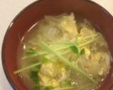 白菜とえのきの卵スープ作り方16写真
