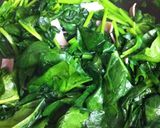 ほうれん草のミルク煮作り方1写真