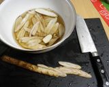 簡単、ごぼうのかき揚げ風、たこ焼き粉利用作り方1写真