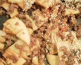簡単お弁当にも◎筍の水煮と挽肉の甘辛炒め作り方4写真