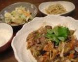 野菜ときのこと牛肉のオイスターソース炒め作り方6写真