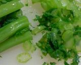 わさび菜の塩・醤油麹和え作り方1写真