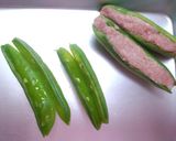 スナップえんどうの肉詰め作り方2写真