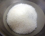 桜エビと煎り黒豆の味噌おこわ作り方1写真