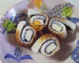 チーズ&海苔のちくわ巻き巻き作り方3写真