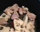 手羽中とレンコンのさっぱり煮作り方3写真