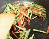 大根の葉とにんじんの炒めもの作り方4写真