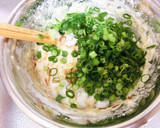 【お好み焼きの粉】ネギちくわ焼き作り方2写真