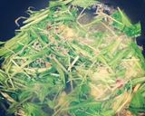 水菜と小女子のパスタ作り方3写真