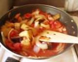 トマトとナスのパスタ　～決め手はＰＢ～作り方4写真