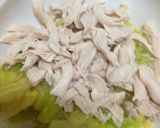 キャベツとササミの胡麻ドレ和え作り方4写真