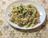 キャベツとササミの胡麻ドレ和え作り方5写真