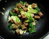 サイコロステーキと野菜のにんにく醤油炒め作り方4写真