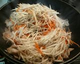 簡単☆豚とごぼう☆炊飯器ｄeおこわ中華風作り方4写真