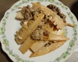 タケノコと豚コマの甘酢生姜焼き作り方4写真