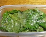 花粉症対策に、青しそのお漬物作り方2写真