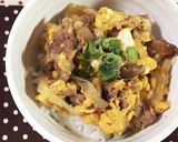 簡単美味！牛とじ丼♪作り方3写真