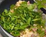 せりとベーコンのチャーハン♪作り方4写真