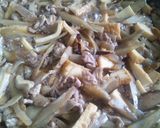糖質減！ごぼう豚肉こんにゃく豆腐で丼！作り方2写真