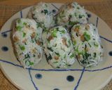 【クレソンレシピ】しらすおにぎり作り方5写真