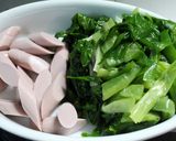 春!青ねぎとフィッシュソーセージのぬた作り方1写真