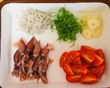 ホタルイカとシラスのトマトパスタ作り方1写真