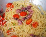 ホタルイカとシラスのトマトパスタ作り方7写真