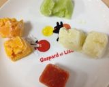 ハーフバースデー☆お祝いプレート☆作り方1写真
