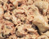 簡単節約お肉柔らか♪豚こまの甘辛味噌炒め作り方4写真