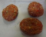 セロリが入った１００％ビーフのハンバーグ作り方24写真