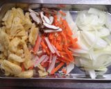 節約レシピ!親子丼みたいなひき肉卵とじ丼作り方1写真