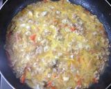 節約レシピ!親子丼みたいなひき肉卵とじ丼作り方5写真