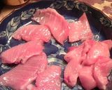 本マグロのカマでカマトロの刺身・ねぎま汁作り方5写真