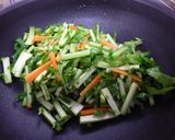 大根の葉とじゃこのごま油炒め作り方4写真