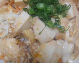 絹ごし豆腐とたけのこ煮入り玉子丼作り方13写真
