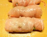 ささみの梅しそ海苔巻き焼き作り方3写真