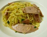 魚肉ソーセージのレモン風味ペペロンチーノ作り方5写真